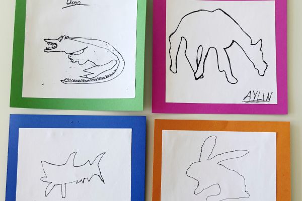 Ein-Linien-Zeichnung nach Picasso
